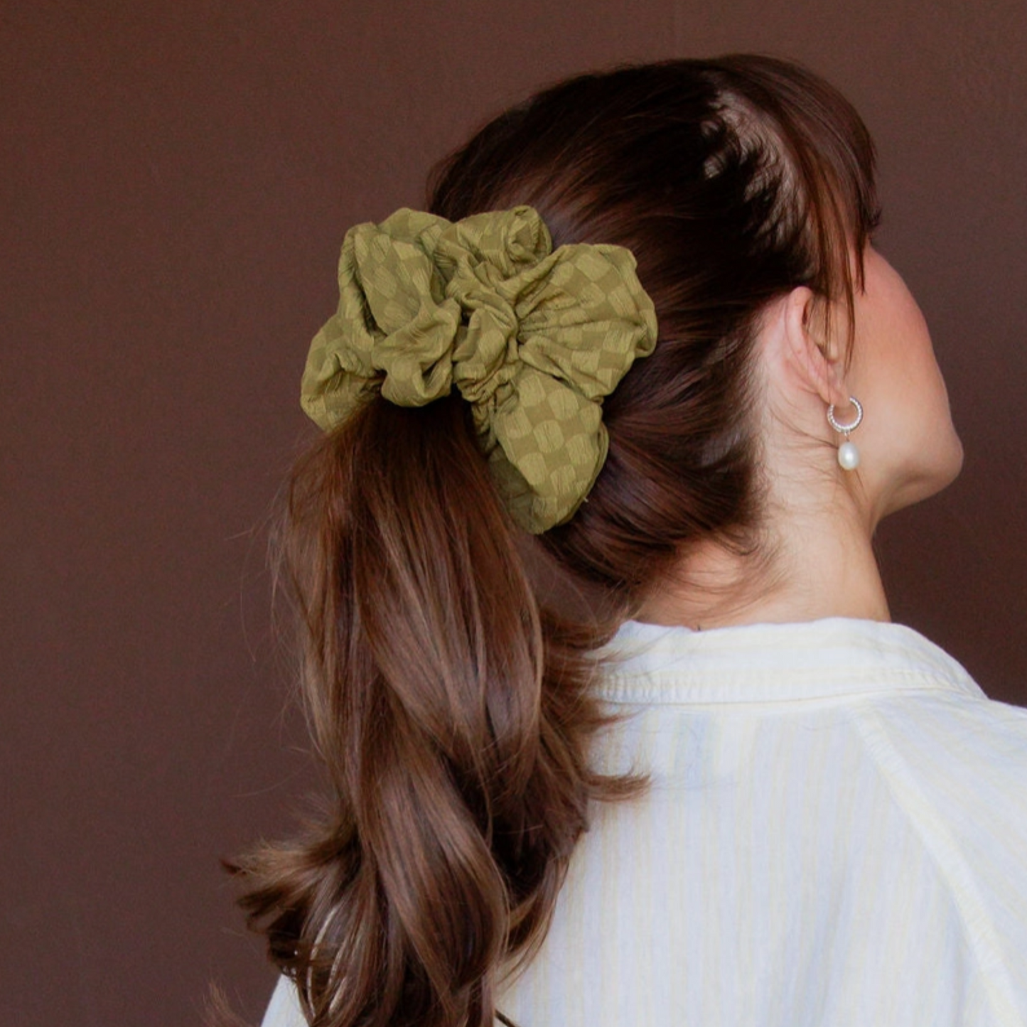 Evergreen Jumbo Scrunchie