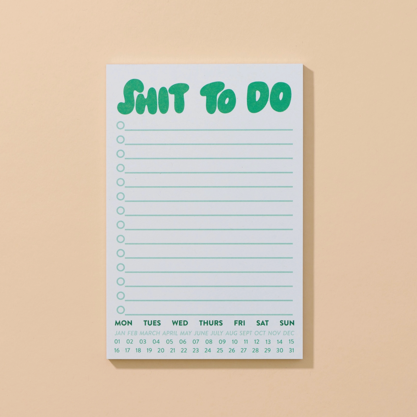 Shit To Do Notepad