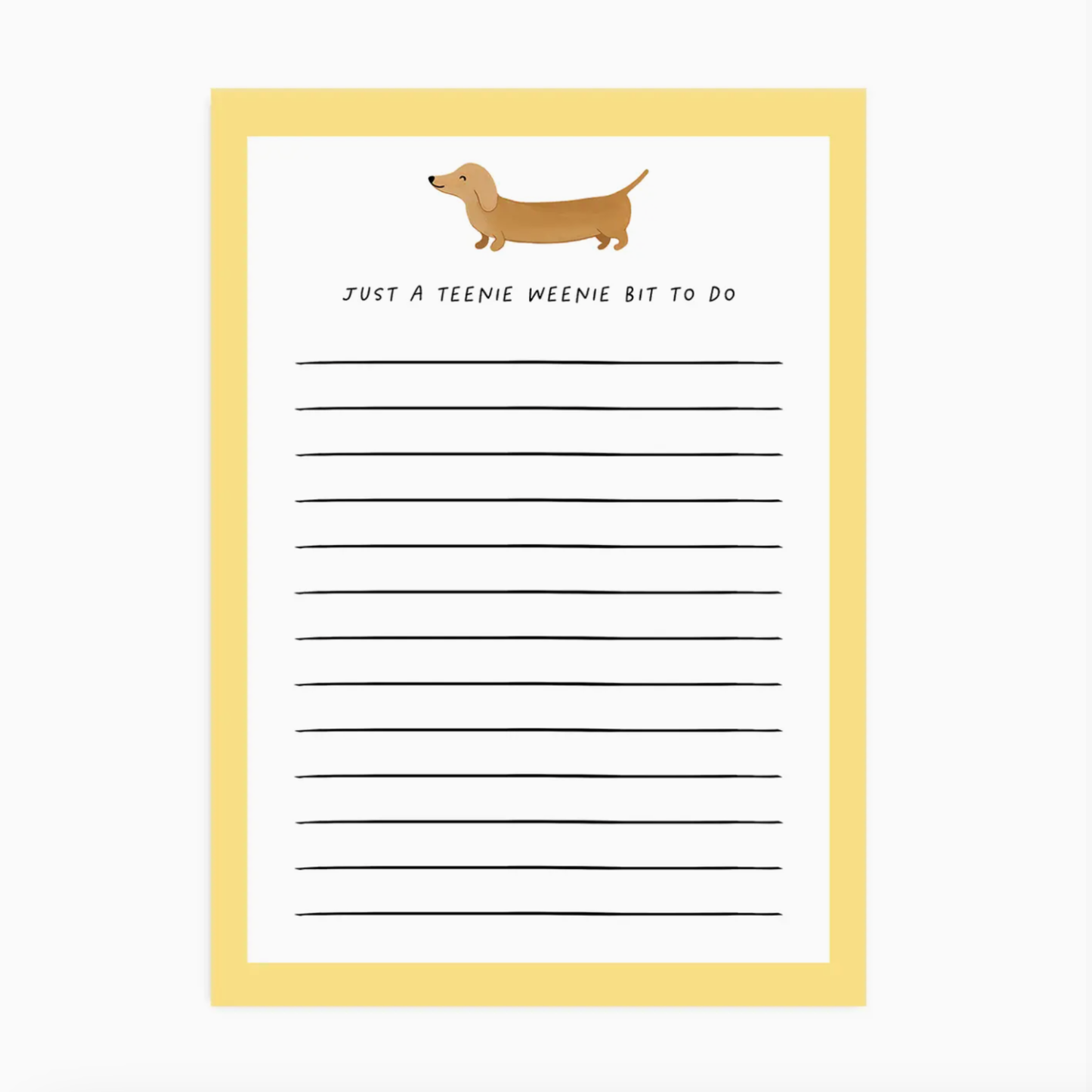A Teenie Weenie Bit To Do Notepad