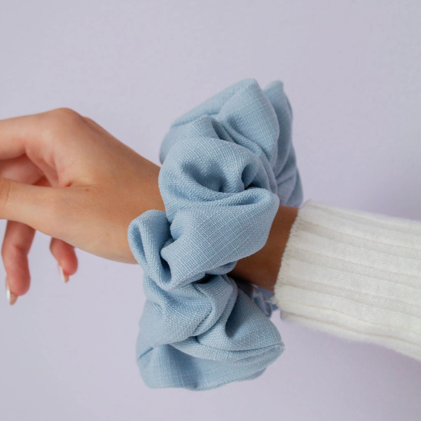 Powder Blue Jumbo Scrunchie