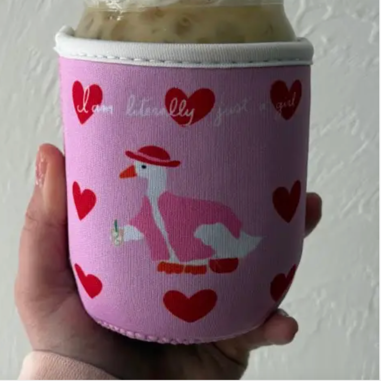 Literally Just a Girl Drink Sleeve