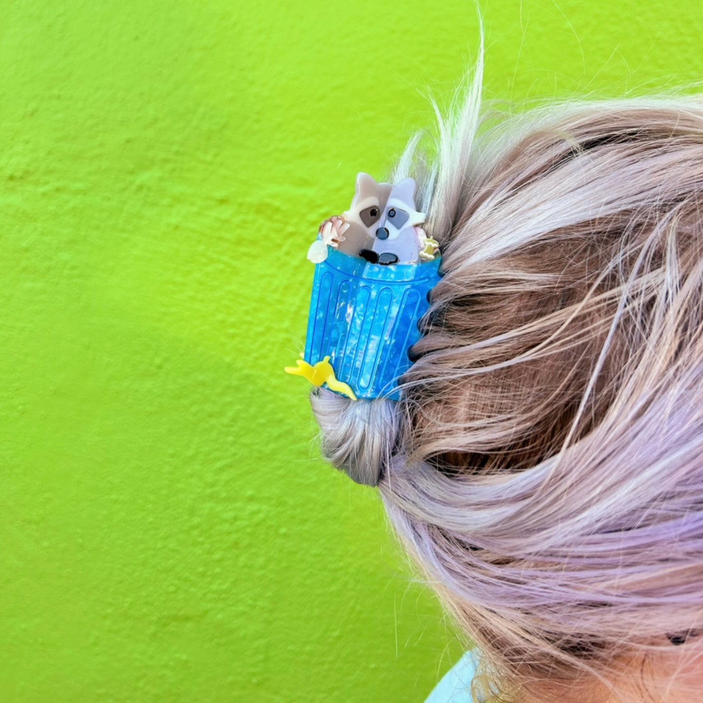 Trash Raccoon Hair Clip