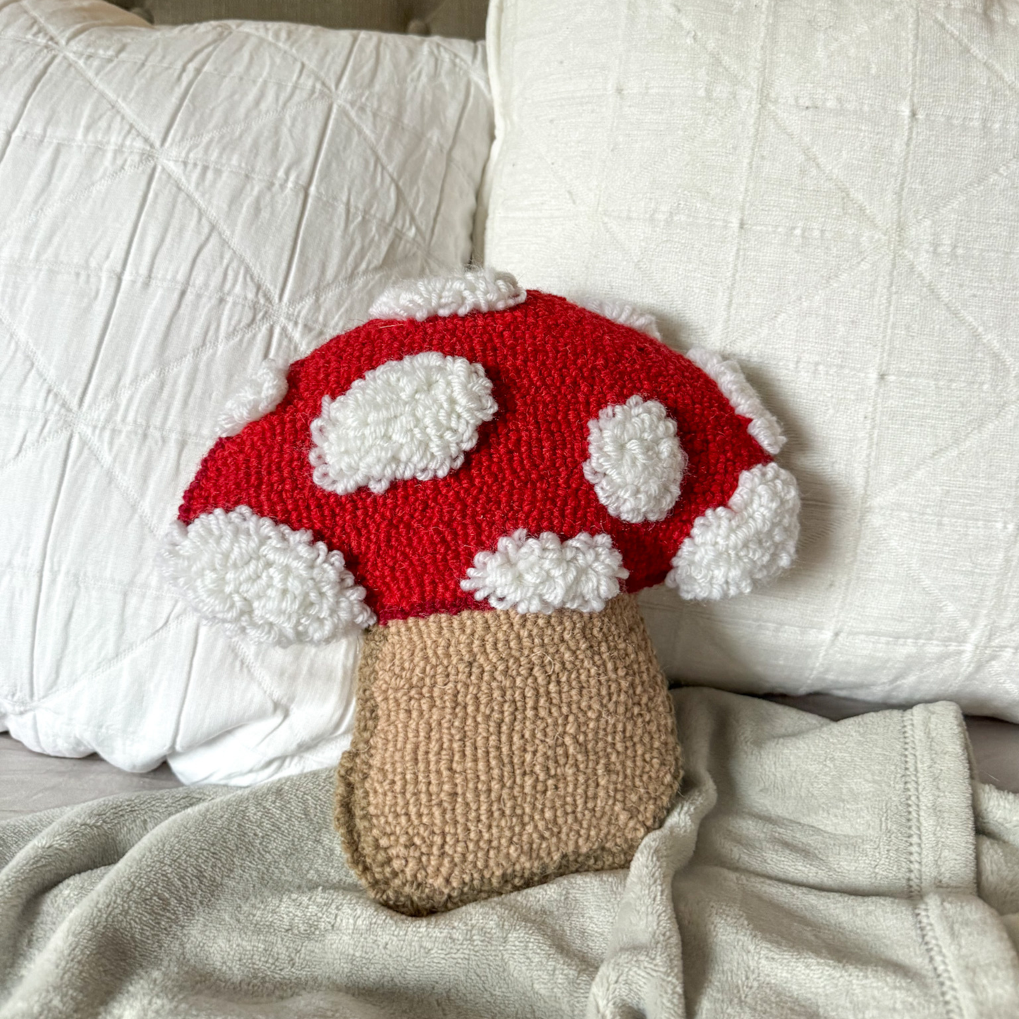 Mushroom Hook Pillow