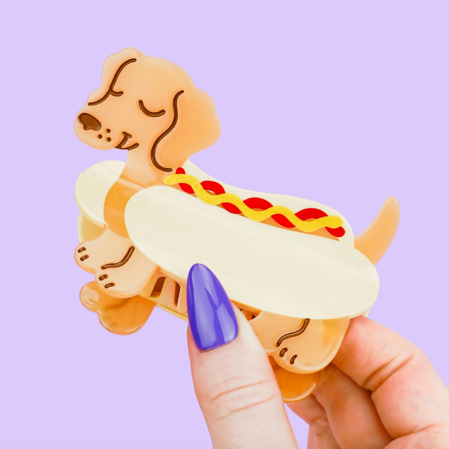 Hot Dog Hair Clip