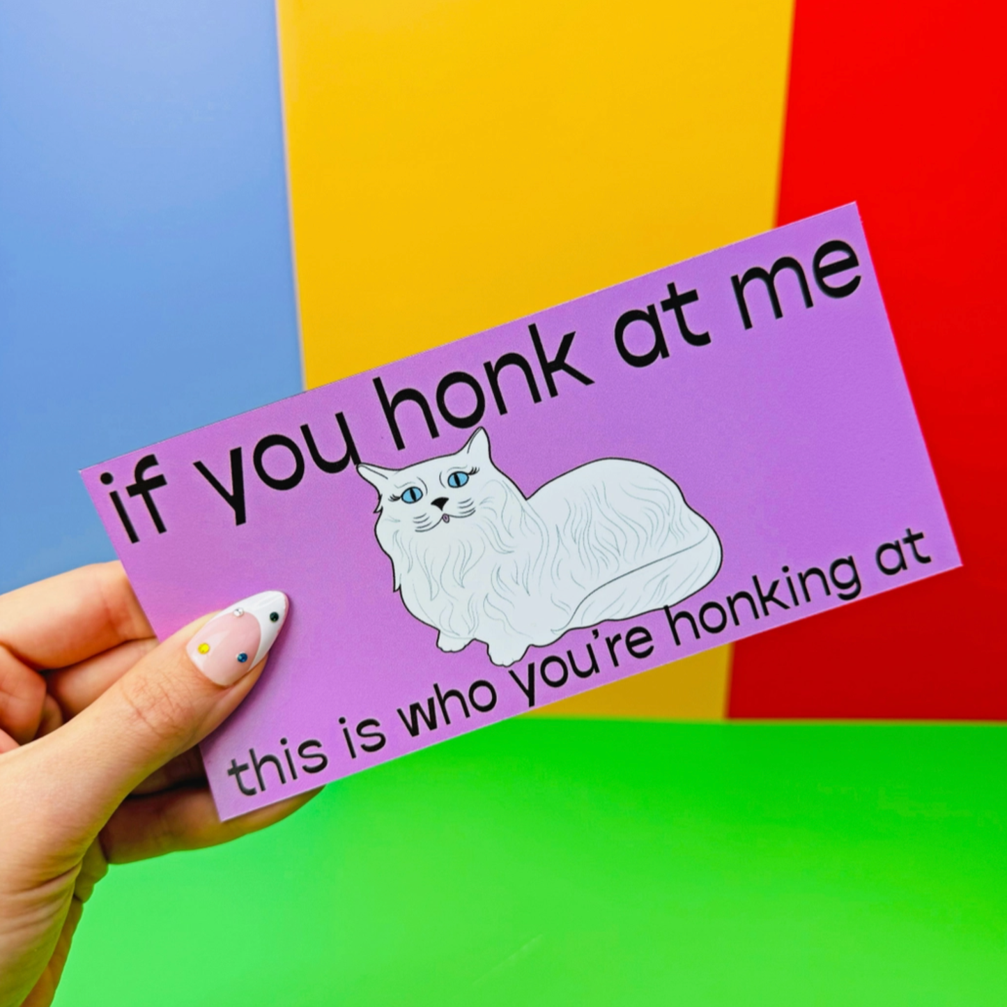 If you Honk at me Bumper Magnet