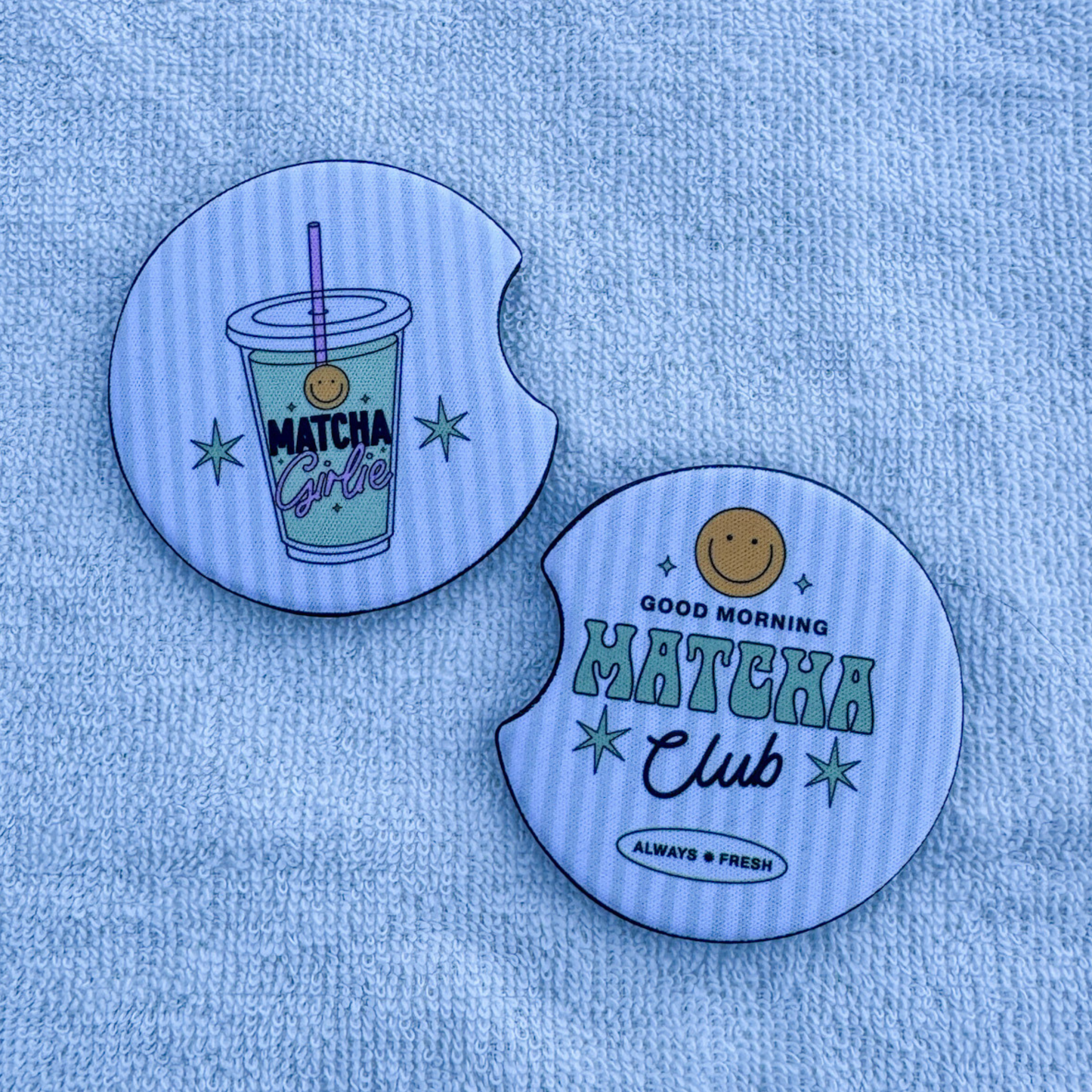 Matcha Club Car Coasters