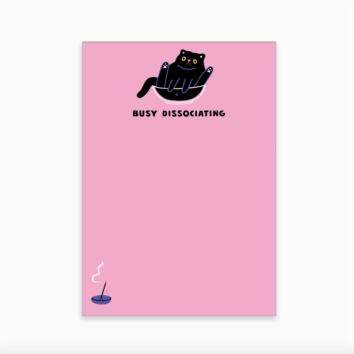 Dissociating Cat Notepad