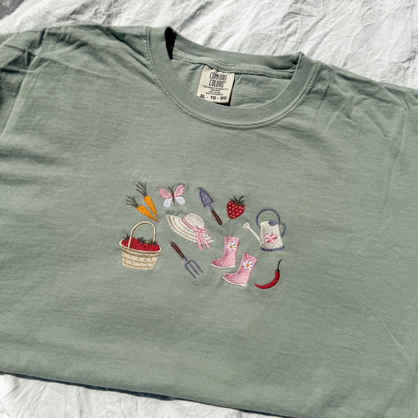 Garden Doodles Embroidered Tee