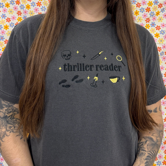 Thriller Reader Embroidered Tee