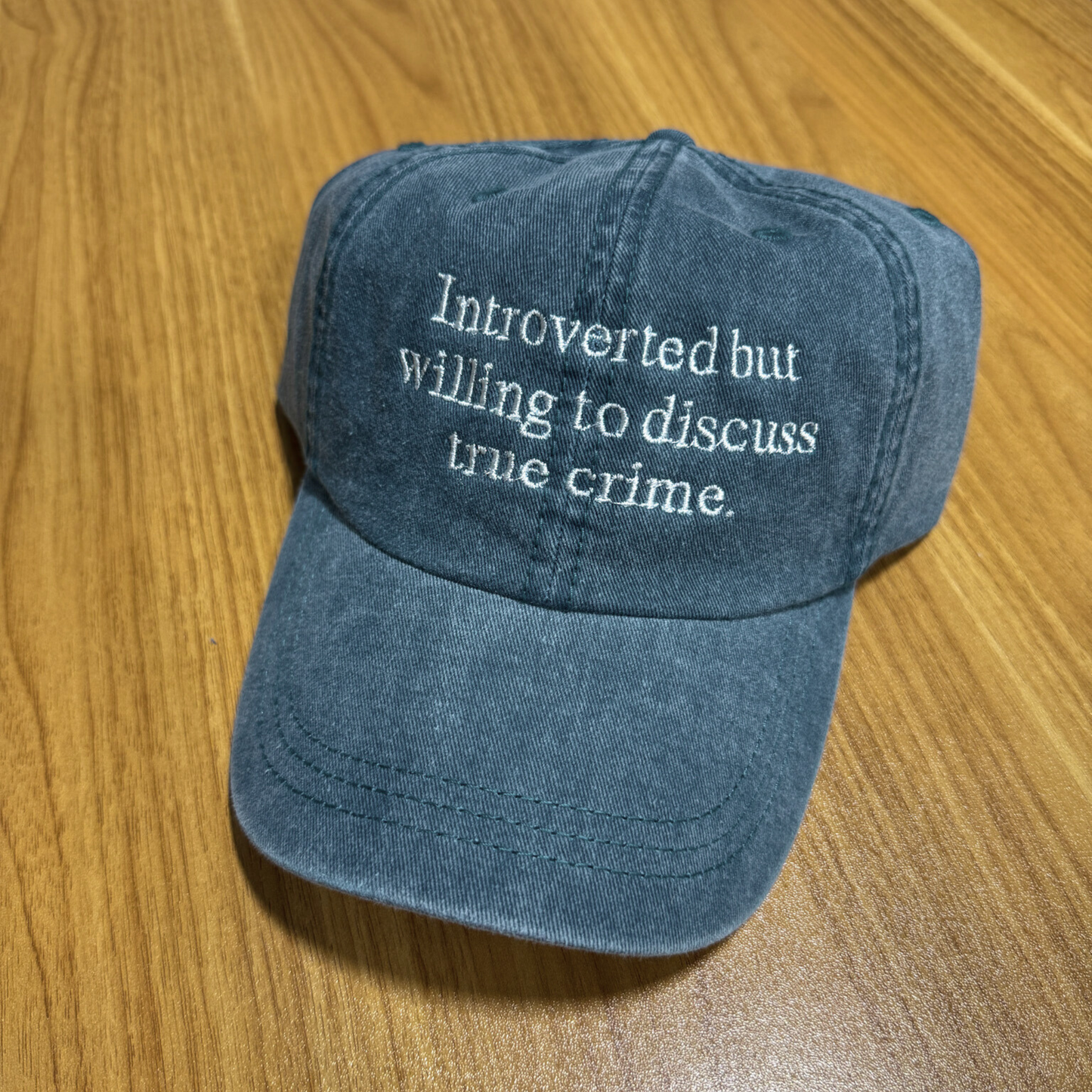 Introverted But Willing to Discuss True Crime Hat