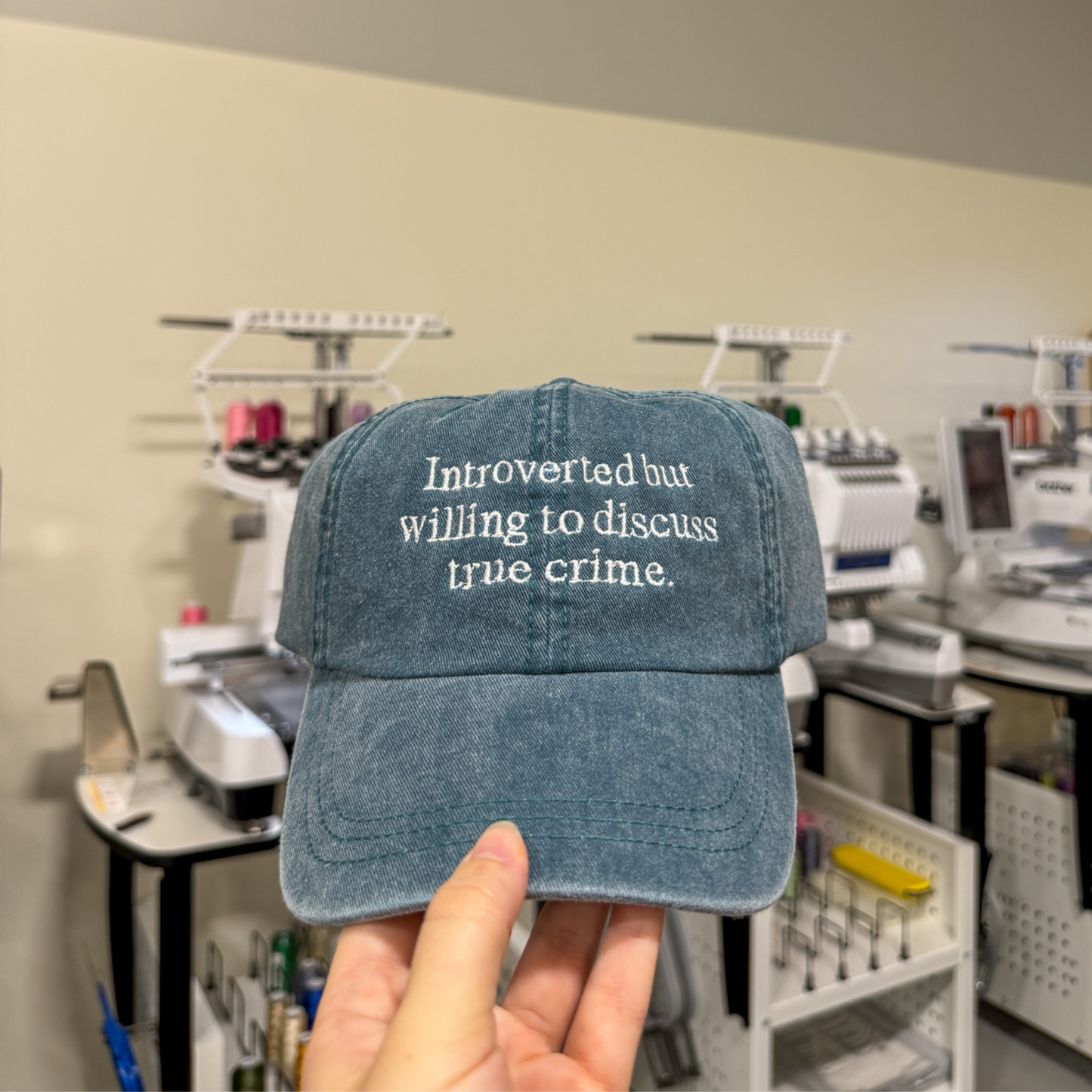 Introverted But Willing to Discuss True Crime Hat