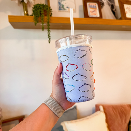 Eras Friendship Bracelet Drink Sleeve
