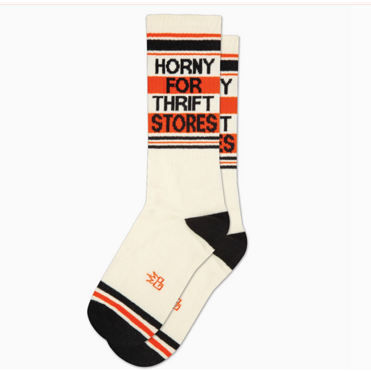 Horny for Thrift Stores Socks