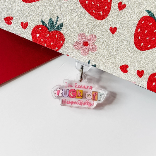 F Off I'm Reading E-Reader Charm