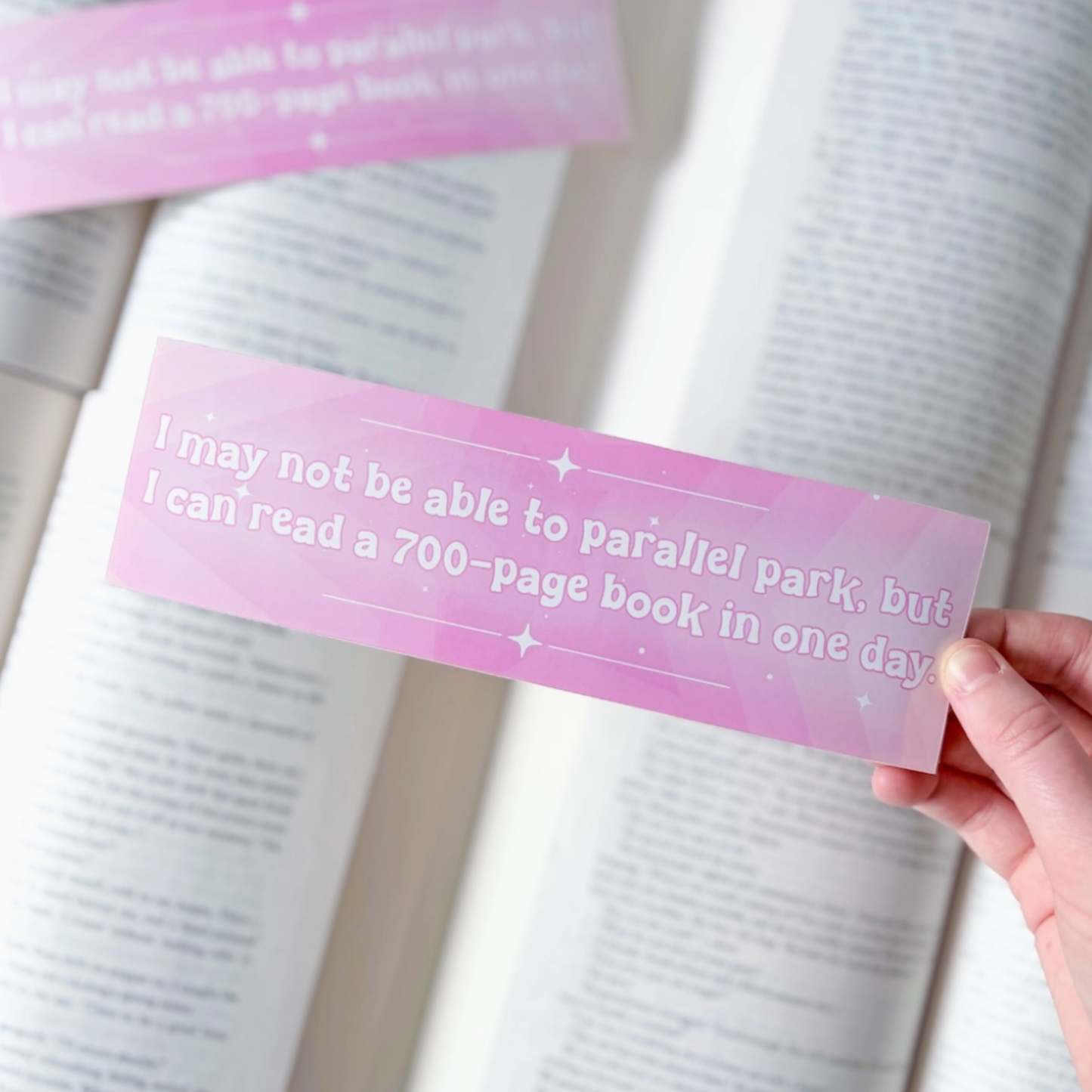 Can Read A 700-page Book Bumper Sticker