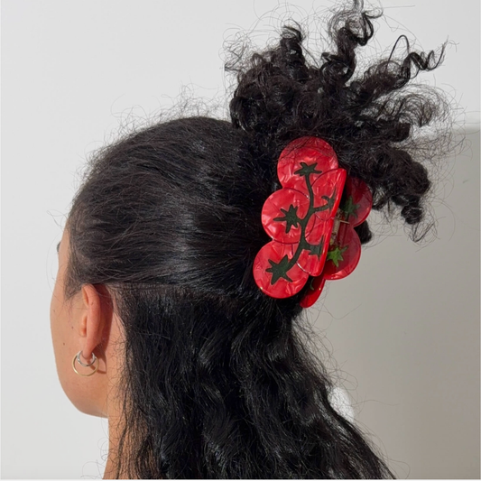 Tomato Vine Hair Clip
