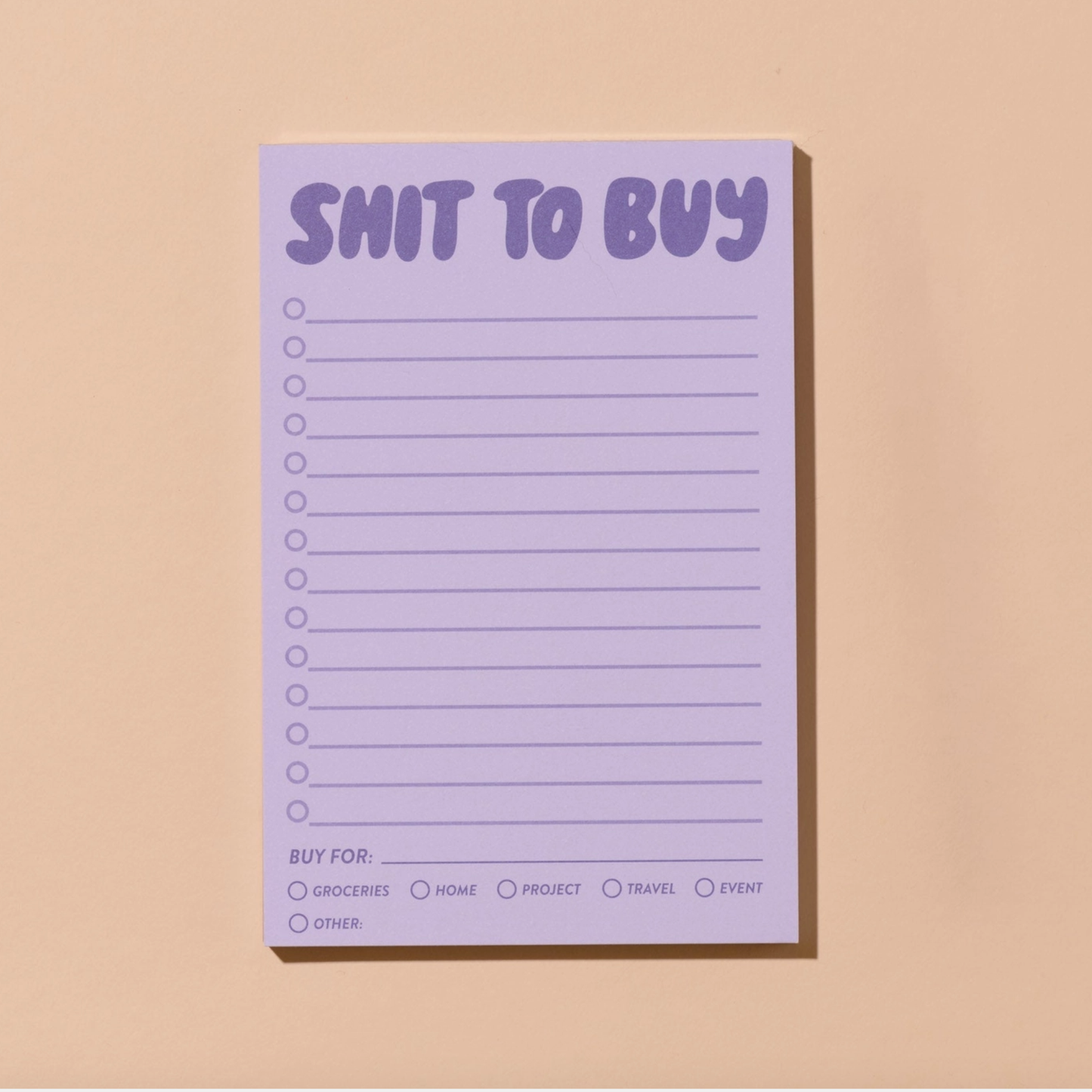 Shit To Buy Notepad