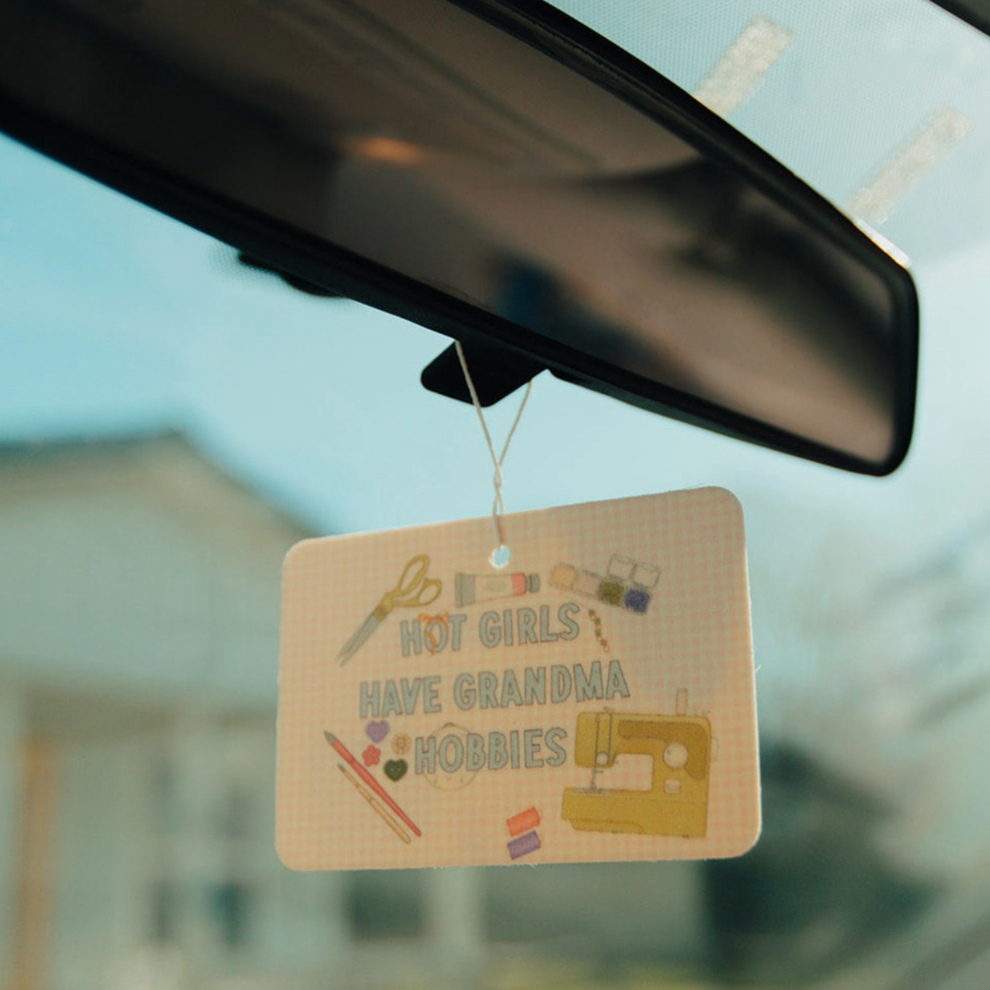 Hot Girls Have Grandma Hobbies Car Air Freshener