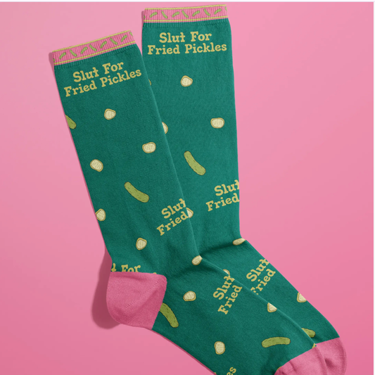 Slut For Fried Pickles Socks