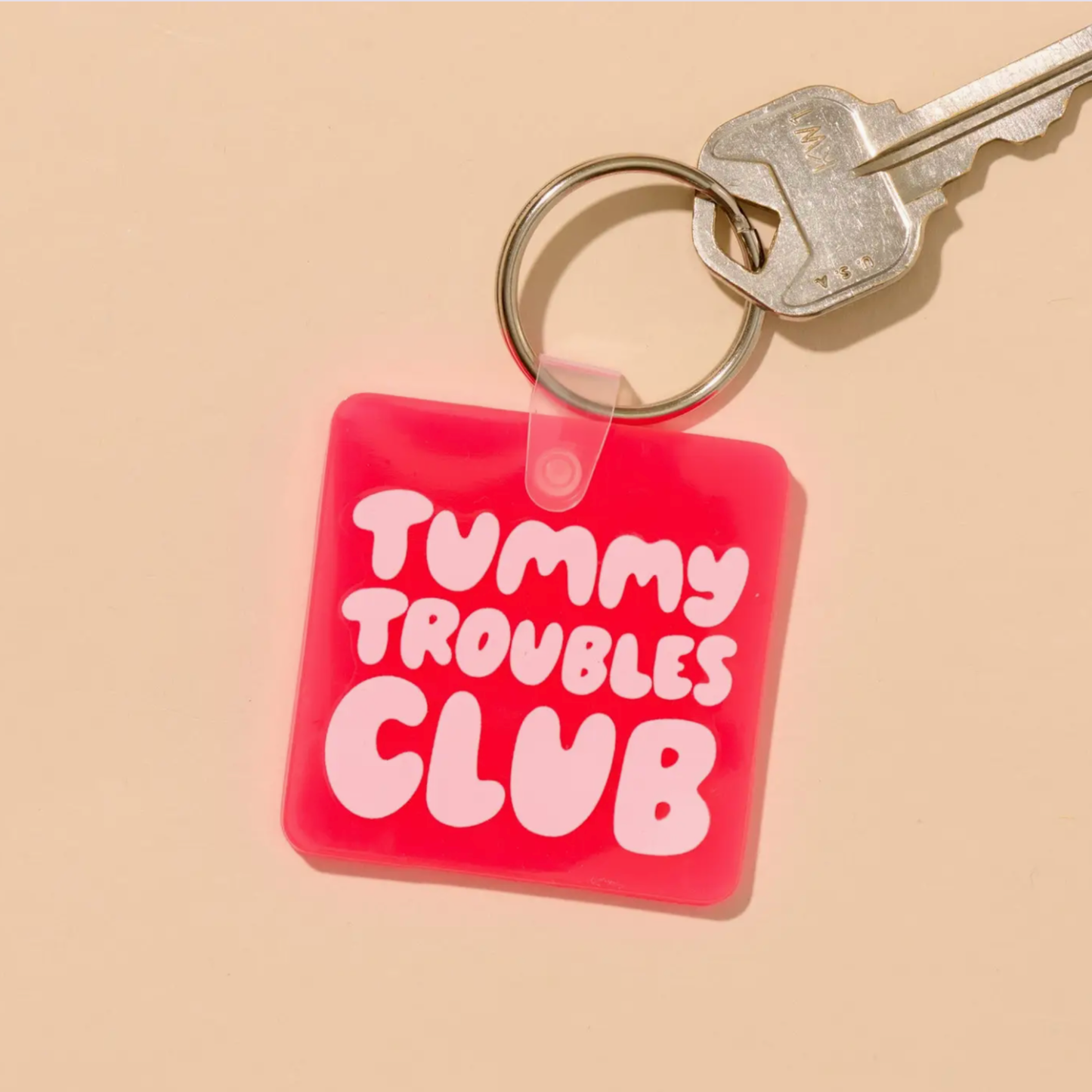 Tummy Troubles Club Keychain