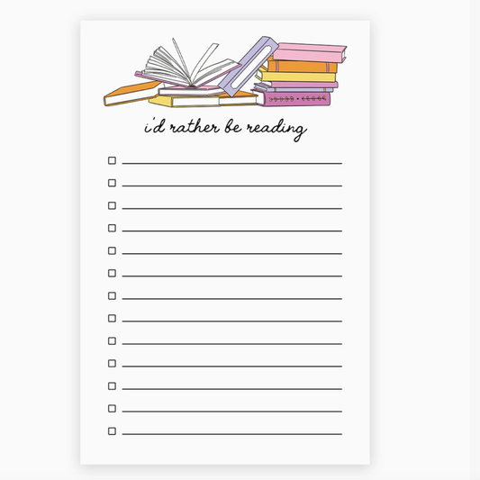 I'd Rather Be Reading Notepad