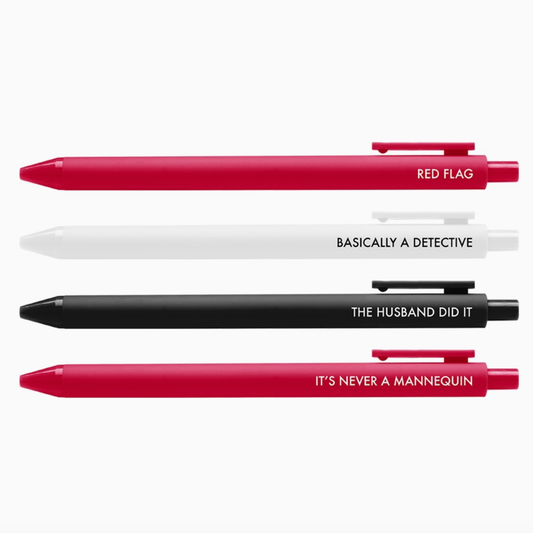 True Crime Jotter Pen Set