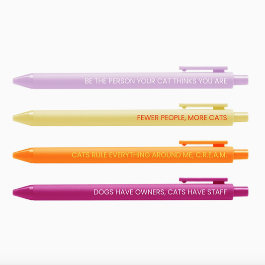 Cat Person Jotter Pen Set