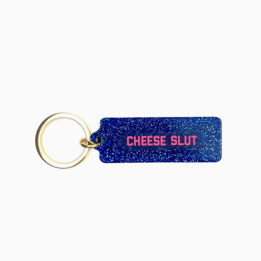 Cheese Slut Rectangle Keychain