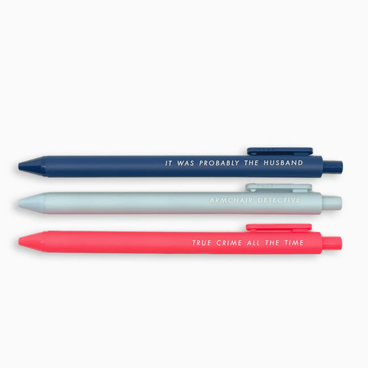 Pens For True Crime Aficionados