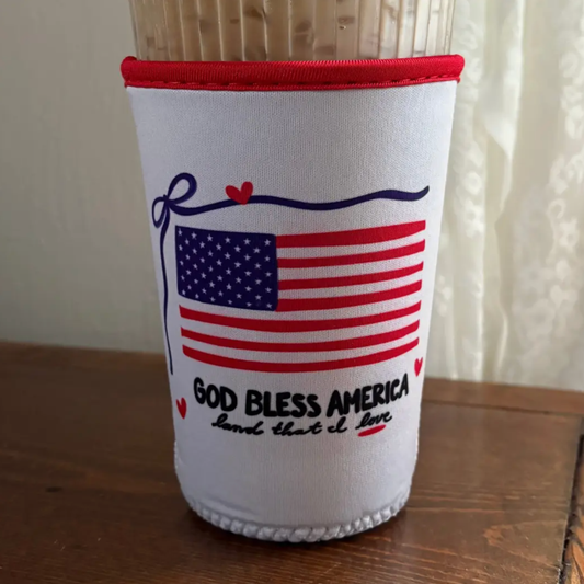 God Bless America Drink Sleeve