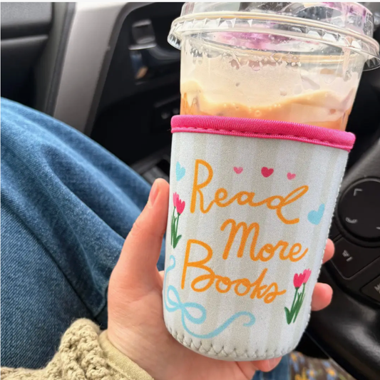 Read More Books Tulips Drink Sleeve