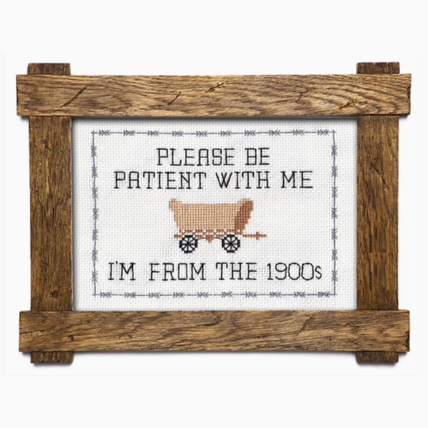 Please Be Patient with Me Cross Stitch Kit