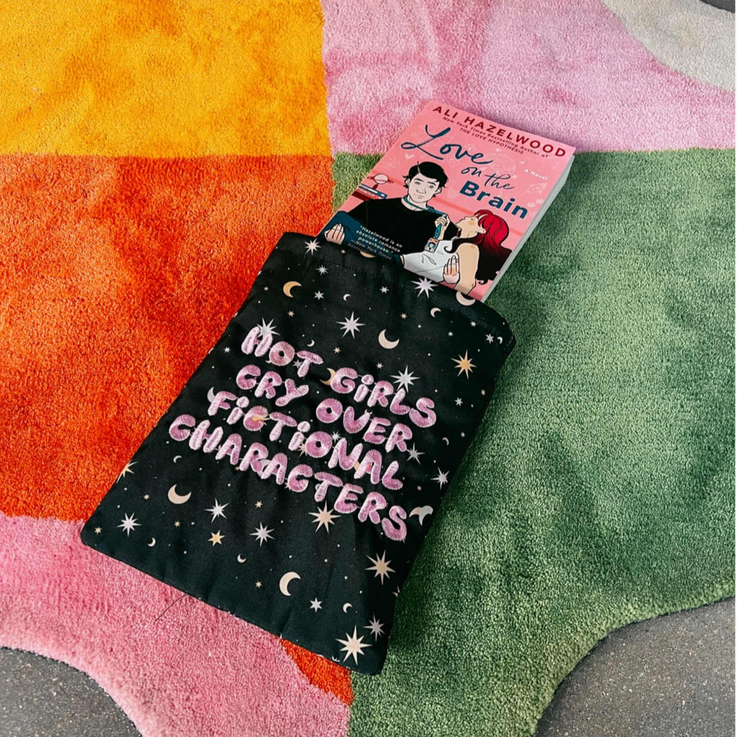Hot Girls Cry Embroidered Book/Kindle Sleeve