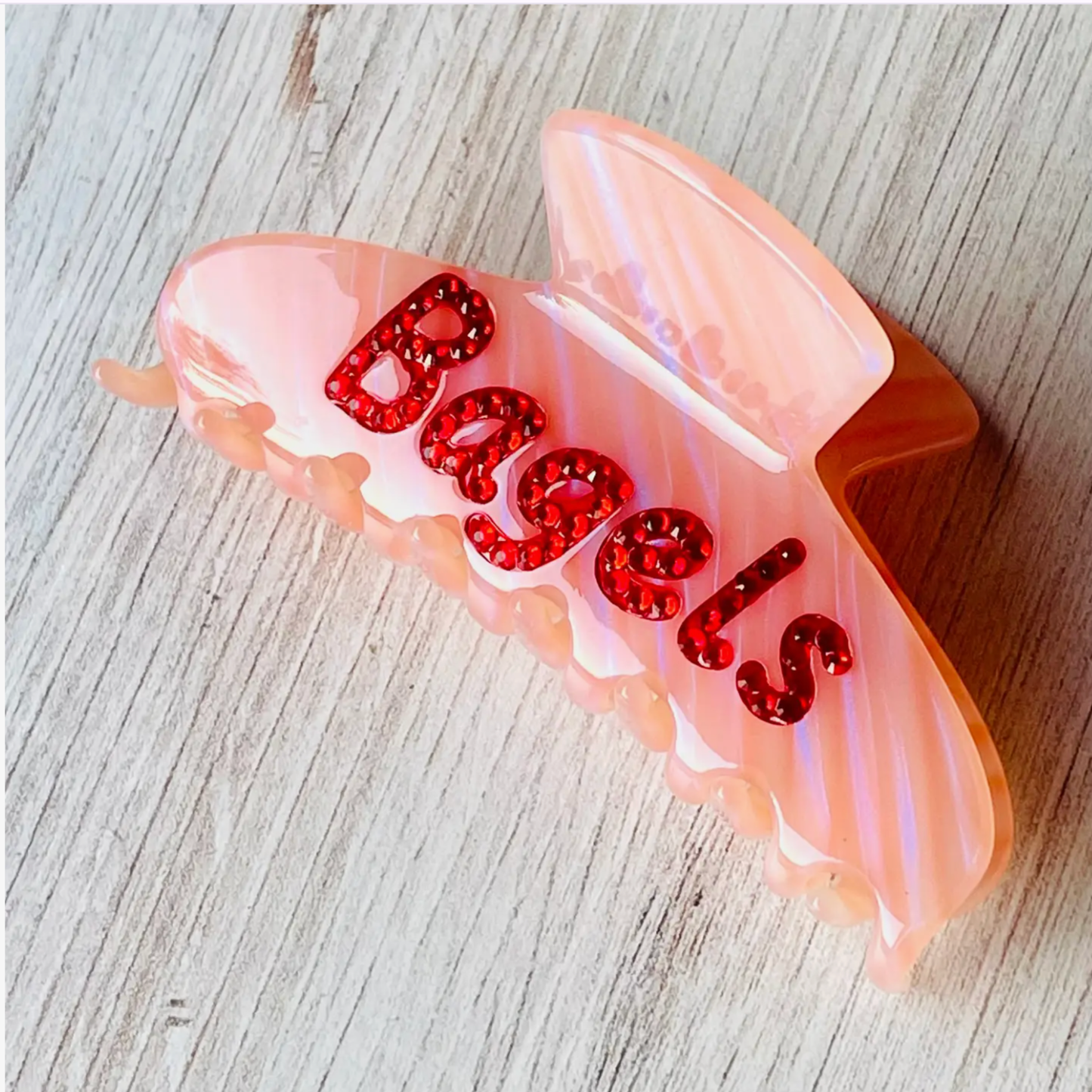 Bagels Rhinestone Claw Clip