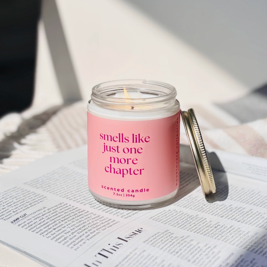 Smells Like Just One More Chapter Candle