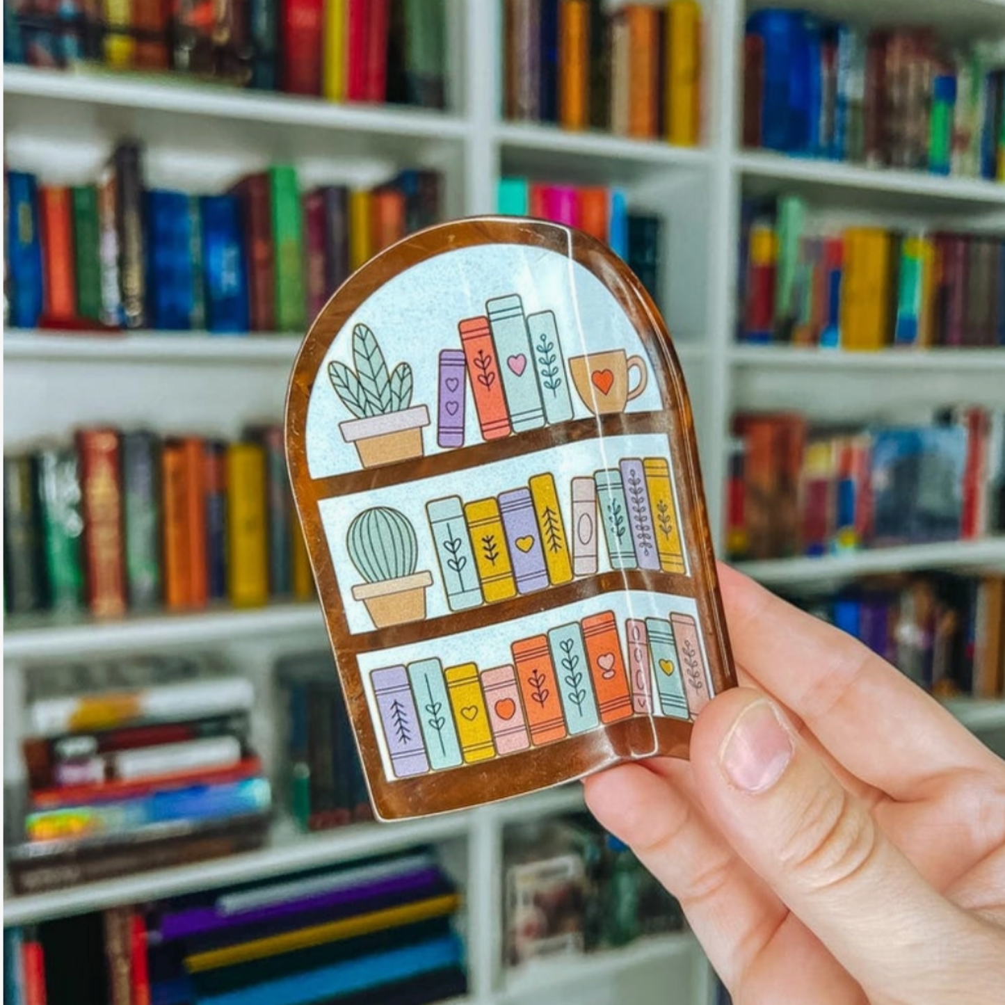 Bookshelf Hair Clip