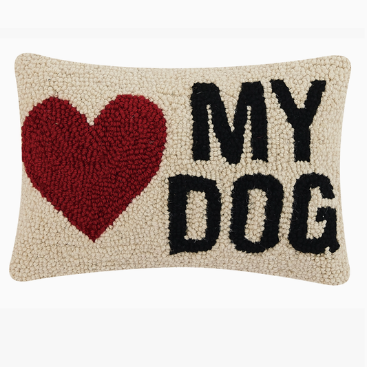 My Heart Dog Hook Pillow