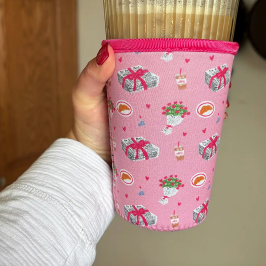 Pink Girly Things Drink Sleeve