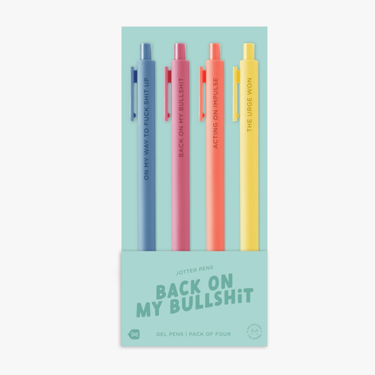 Back On My Bullshit Jotter Pen Set