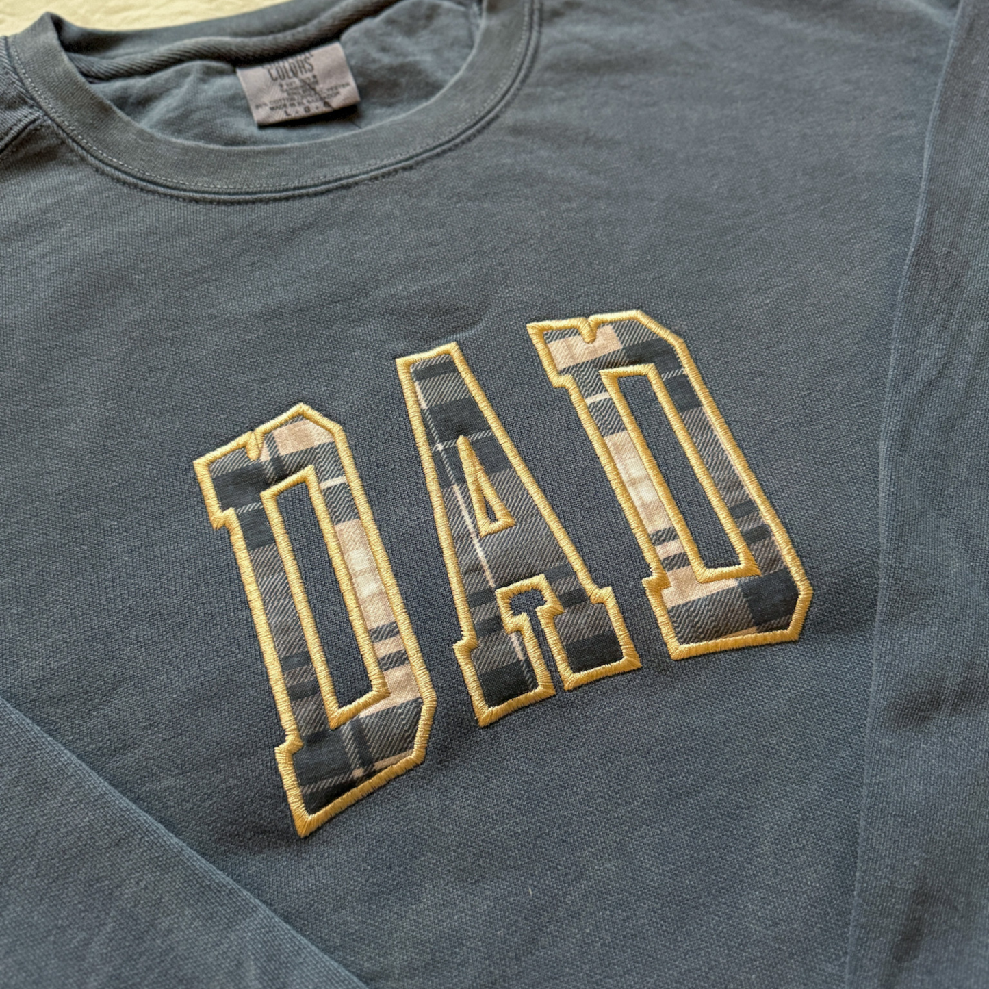 Dad Applique Embroidered Crewneck