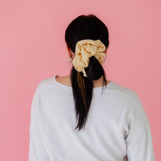 Buttercream Jumbo Scrunchie