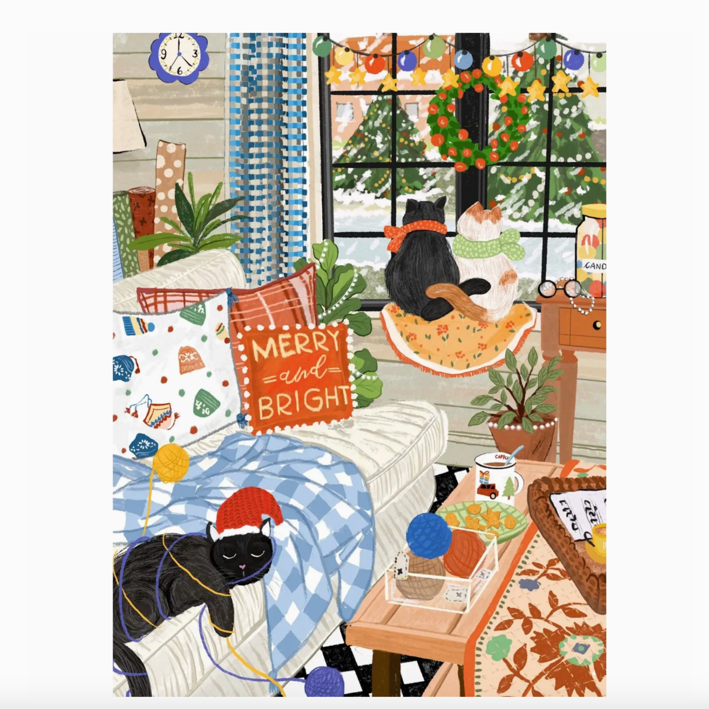 A Cozy Cat Christmas 1000 Piece Puzzle