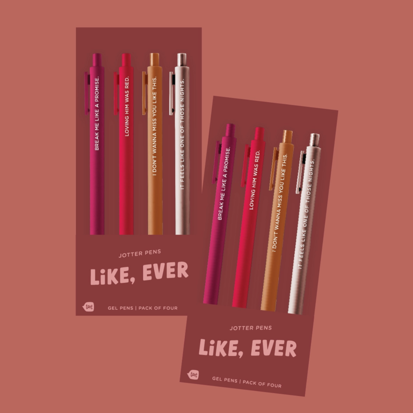 Swiftie Jotter Pen Set- Like Ever (Red)