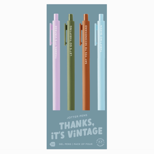 Thanks It's Vintage Jotter Pen Set