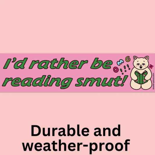 Reading Smut Bumper Sticker