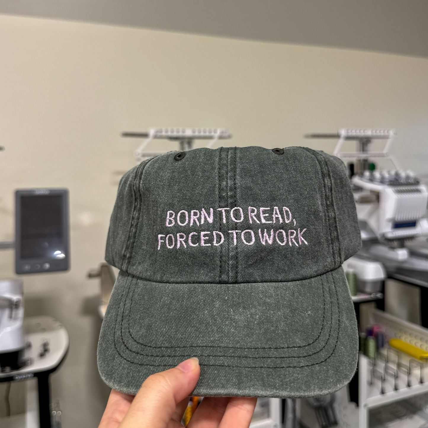 Born to Read, Forced to Work Hat