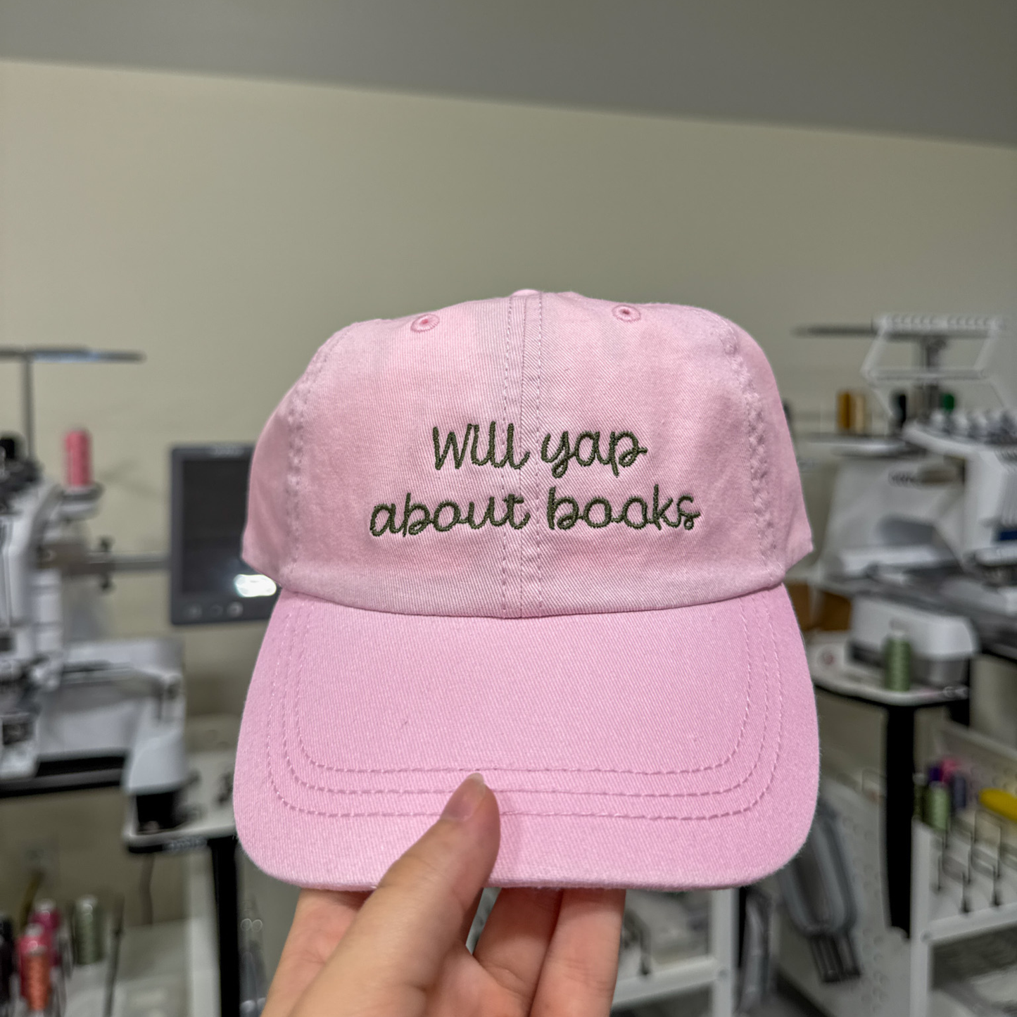 Will Yap About Books Embroidered Hat