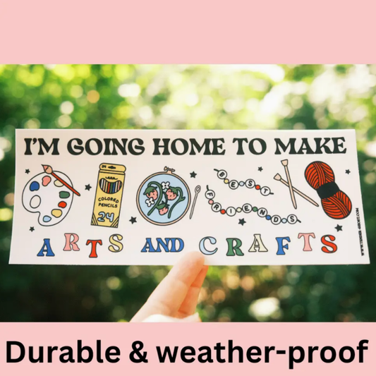 Arts and Crafts Bumper Sticker