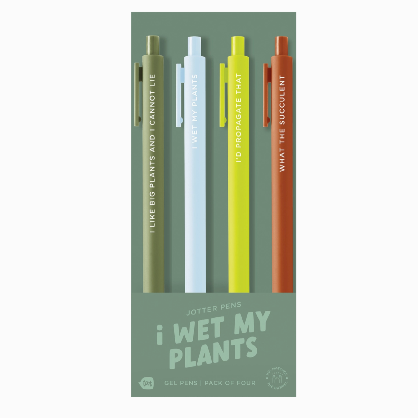 I Wet My Plants Jotter Pen Set