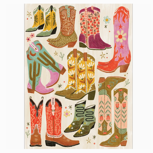 Boot Scootin' Boogie! 1000 Piece Western Cowboy Boot Puzzle
